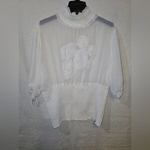 Elegant White Women's Top